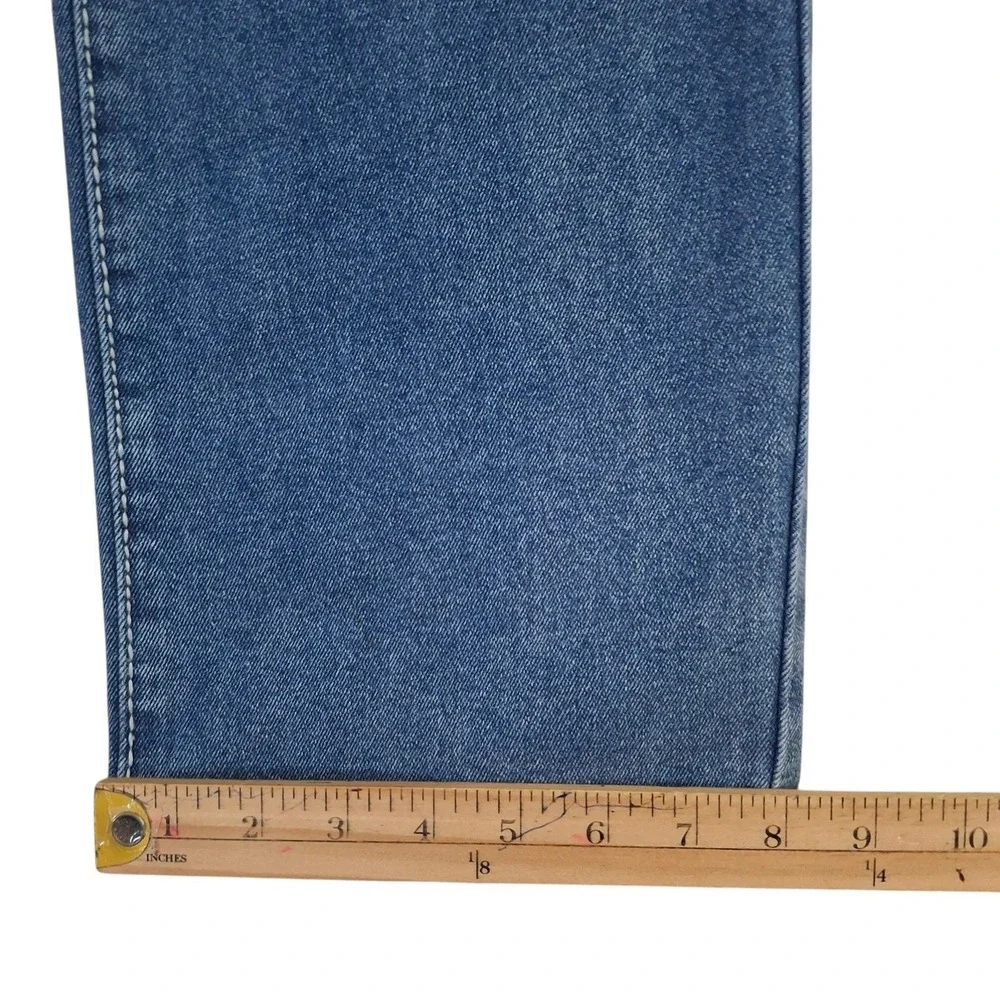 True Religion Ricky Relaxed Straight Big T Flap Jeans 32x34 Light Pacific Wash